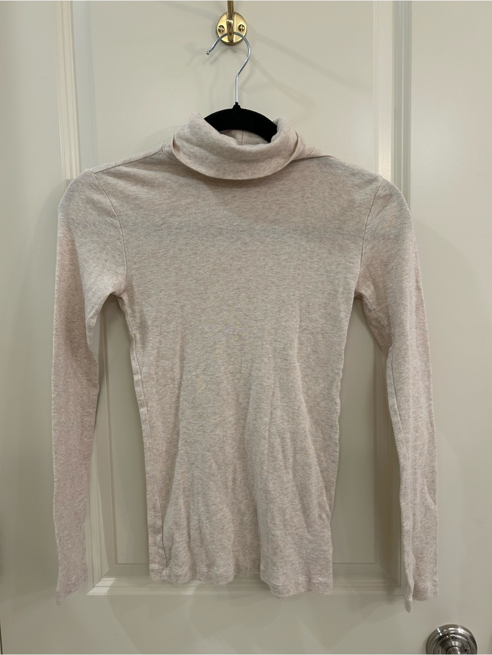 GAP Bowery Super Soft XS Cream Ribbed Turtleneck